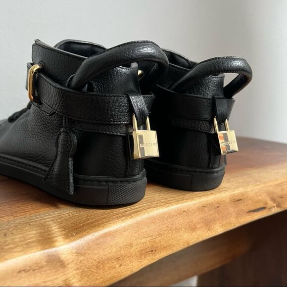 Authentic Buscemi 100mm Black High Top Sneaker Size 36  - Picture 11 of 16